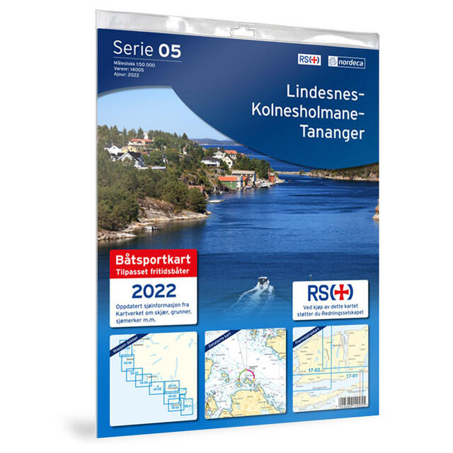 Lindesnes-Kolnesholmane-Tananger Nordeca Båtsport 1:50 000 14005 