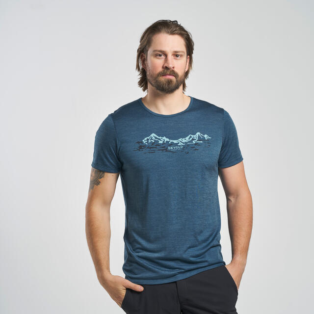 Skjorte til herre L Devold Utladalen Merino Tee M L 422