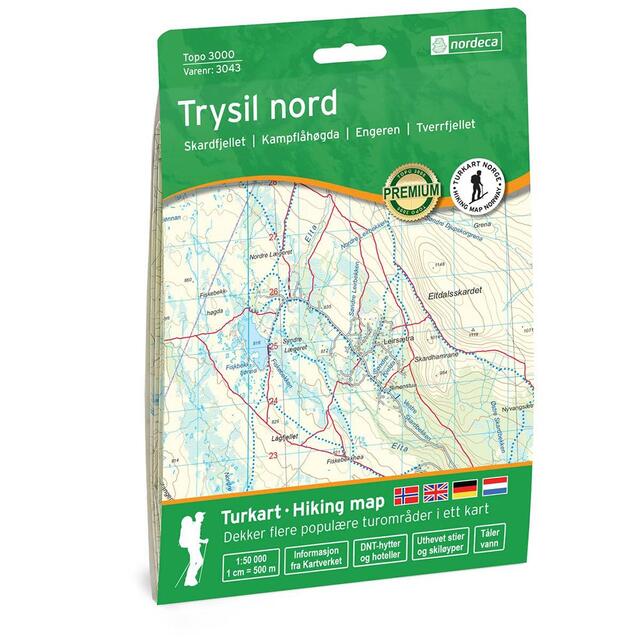 Trysil Nord Nordeca Topo 1:50 000 3043 