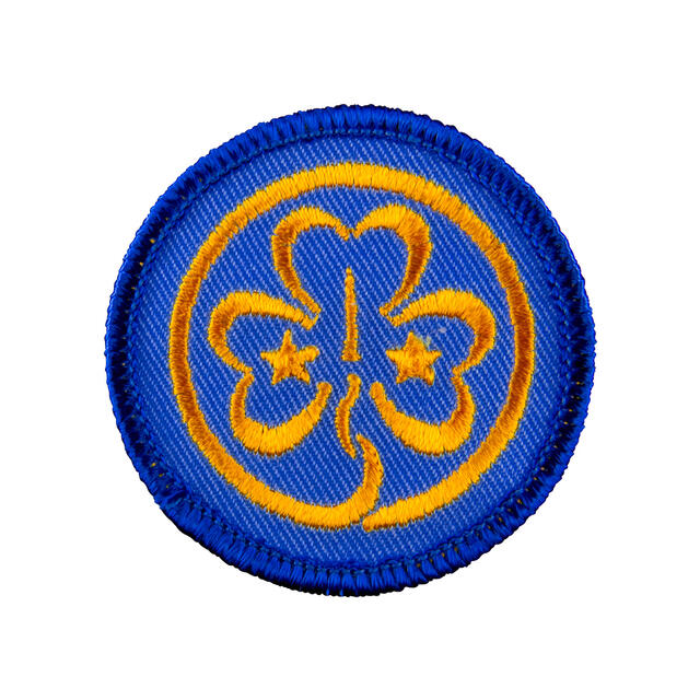 WAGGGS-merke til speiderskjorta WAGGGS Verdensmerke Ø 4 cm