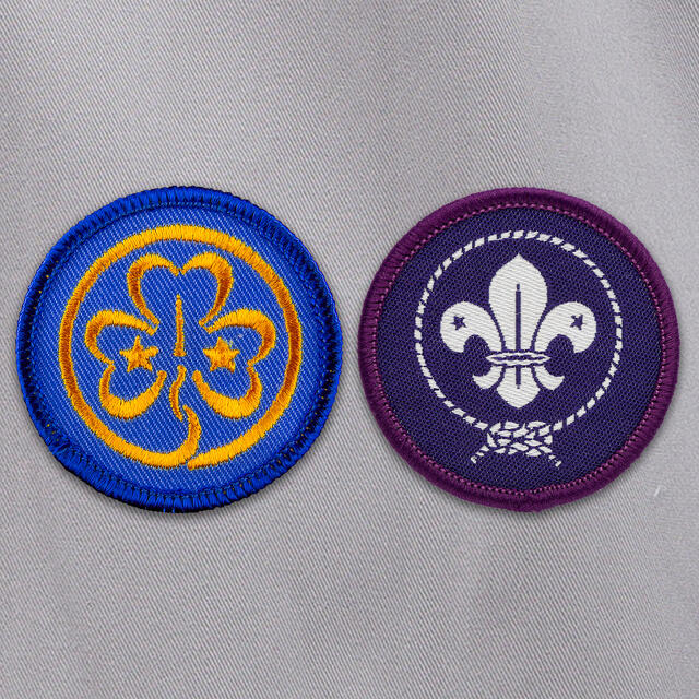 Verdensmerkene WAGGGS Ø 42 mm / WOSM Ø 42 mm 