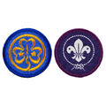 Verdensmerkene WAGGGS Ø 42 mm / WOSM Ø 42 mm