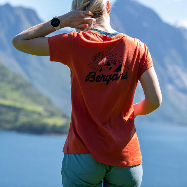 Skjorte til dame Bergans Graphic Wool Tee W 14180