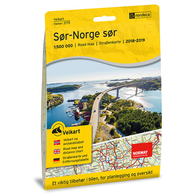 Sør-Norge Sør Nordeca Veikart 2175 Sør-Norge Sør 