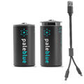 USB-batteri C Pale Blue USB Rechargeable 2xC