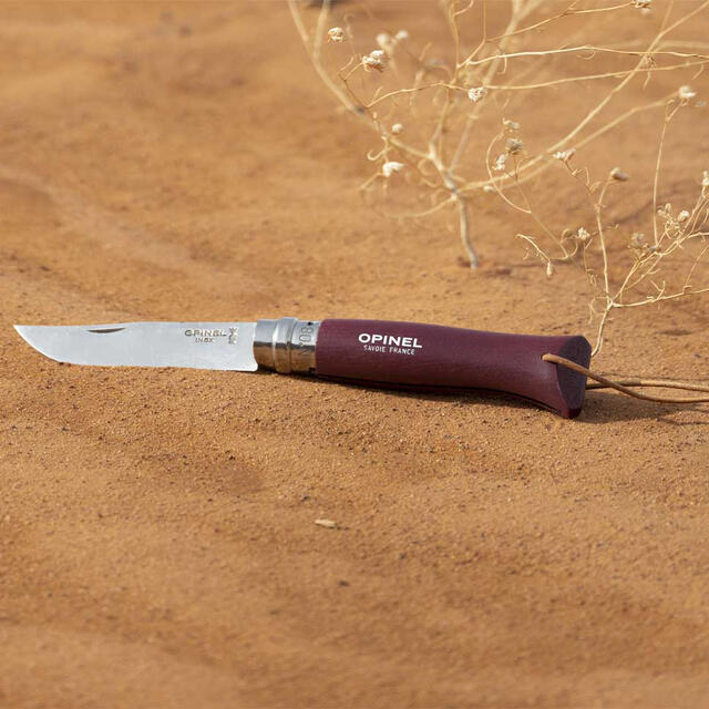Foldekniv Opinel No 08 Bushwhacker Garnet