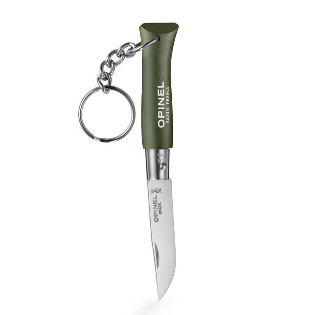 Foldekniv med nøkkelring Opinel No 04 Keychain StainlessSteel Kha