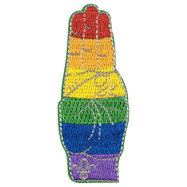 Regnbuehilsen Scouts Gay Pride Badge 
