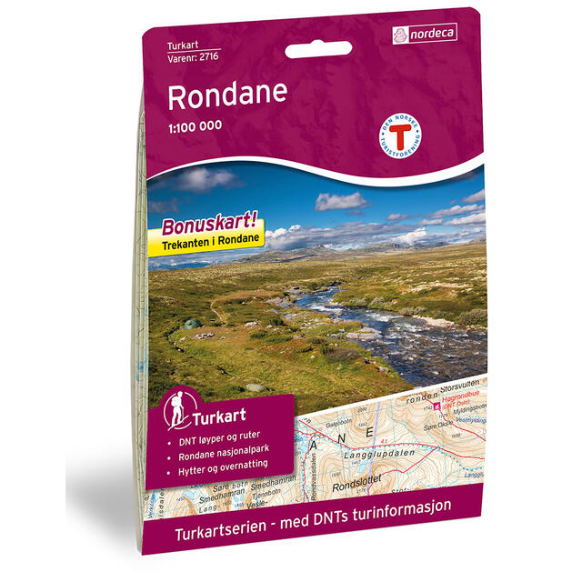Rondane Nordeca Turkart 1:100 000 2716 