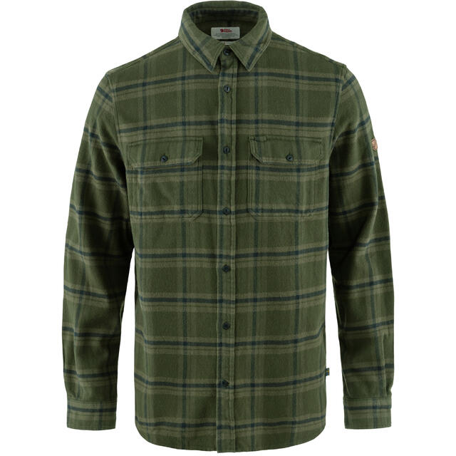 Skjorte til herre L Fjällräven Övik Heavy Flannel M L 662-62