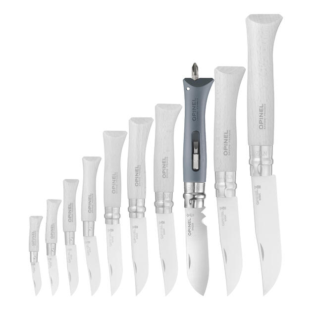 Foldekniv Opinel No 09 DIY StainlessSteel Grey