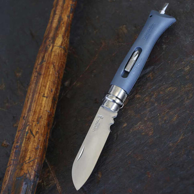 Foldekniv Opinel No 09 DIY StainlessSteel Grey