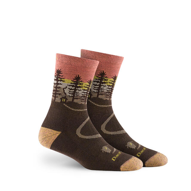 Sokker til dame 35–37,5 Darn Tough Northwoods Crew Mid W S Earth