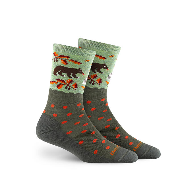 Sokker til dame 38–40,5 Darn Tough Wild Life Crew Light W M Fore