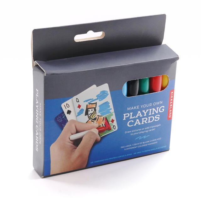 Tegn dine egne spillkort Kikkerland Make Your Own Playing Cards 