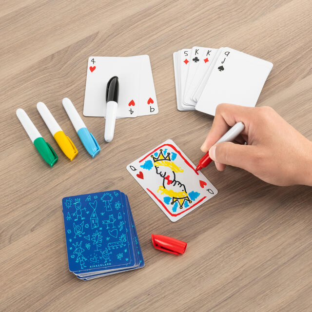 Tegn dine egne spillkort Kikkerland Make Your Own Playing Cards 