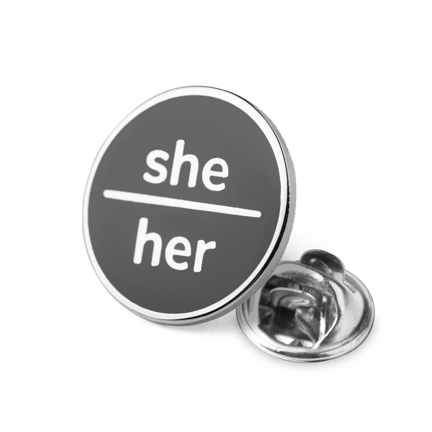 Pronomen-pins Scouts Pronoun Pin Badge She-Her