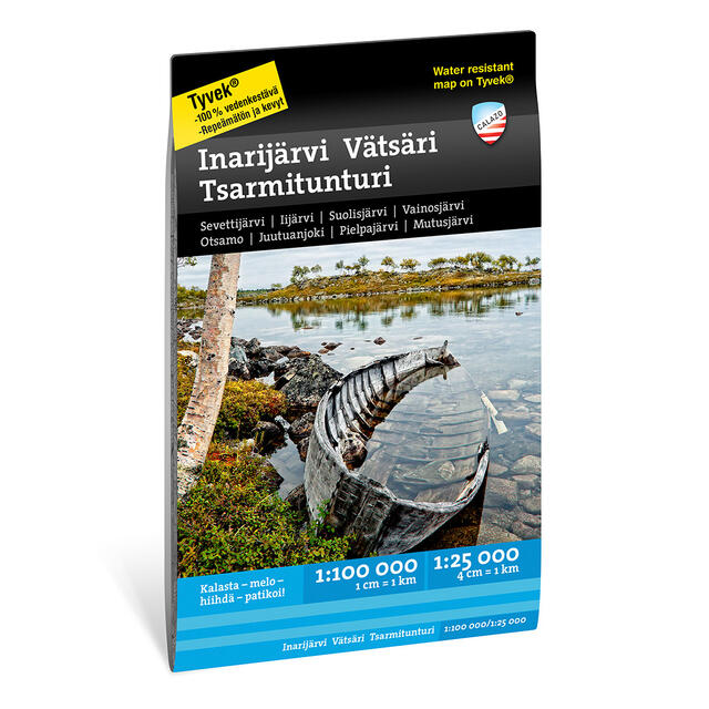Finland: Inarijärvi Vätsäri Tsarmituntur Calazo Skjærgårdskart 1:100 000 1:25 000 