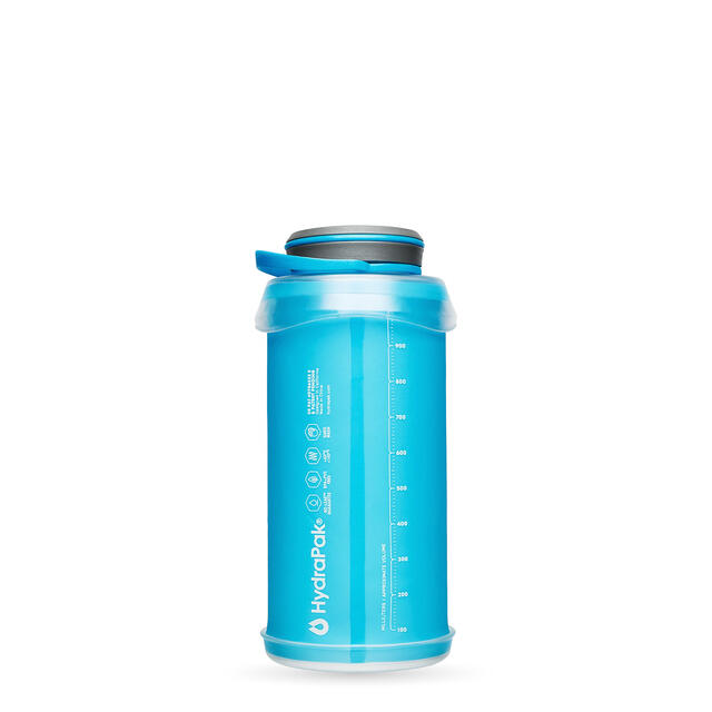 Flaske 1 liter Hydrapak Stash Bottle 1 liter MalibuBlue