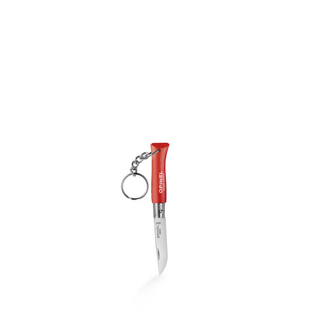 Foldekniv med nøkkelring Opinel No 04 Keychain StainlessSteel Rou