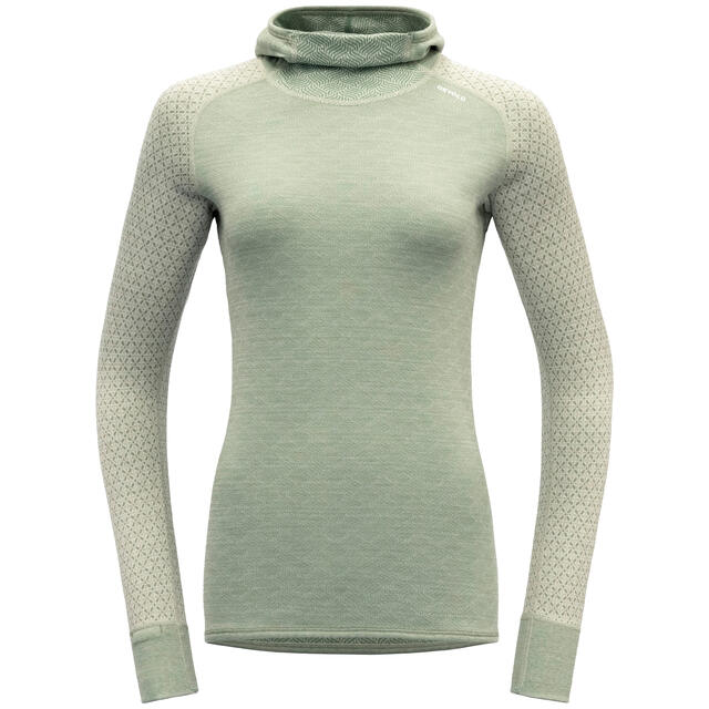 Hettegenser til dame M Devold Kvitegga Merino Hoodie W M 010