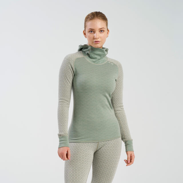 Hettegenser til dame M Devold Kvitegga Merino Hoodie W M 010