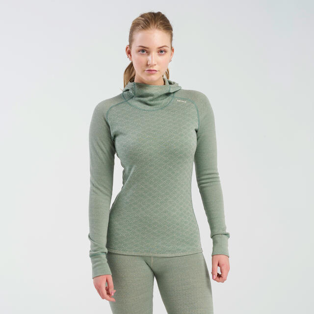Hettegenser til dame M Devold Kvitegga Merino Hoodie W M 010