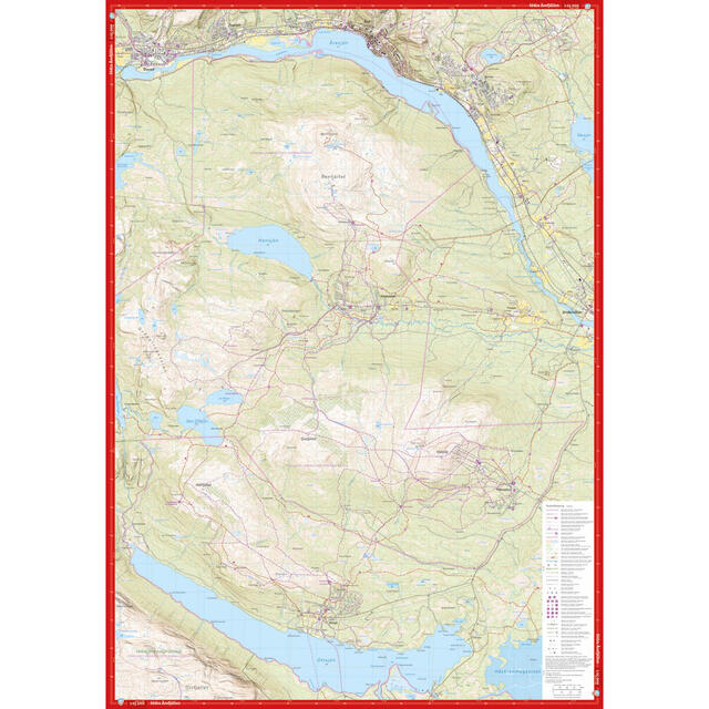 Sverige: Åreskutan Södra Årefjällen Calazo Høyfjellskart 1:20 000 1:25 000 
