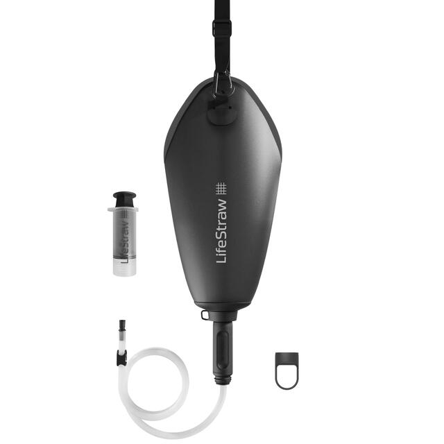 Drikkepose med vannrenser Lifestraw Peak Gravity 3 liter DarkGrey