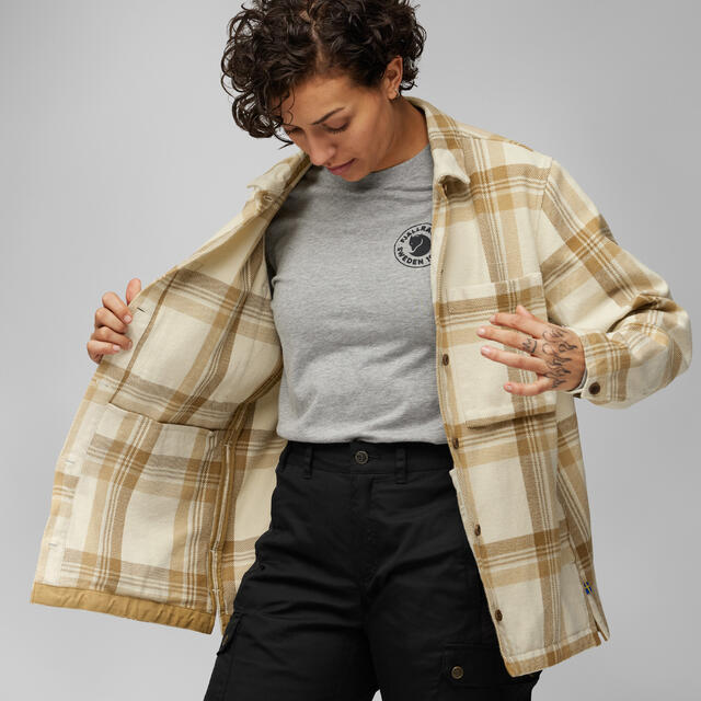 Skjorte til dame M Fjällräven Singi Overshirt W M 113-196