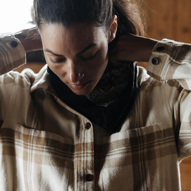 Skjorte til dame M Fjällräven Singi Overshirt W M 113-196
