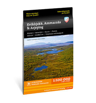 Sverige: Kvikkjokk Ammarnäs Arjeplog Calazo Turkart 1:100 000