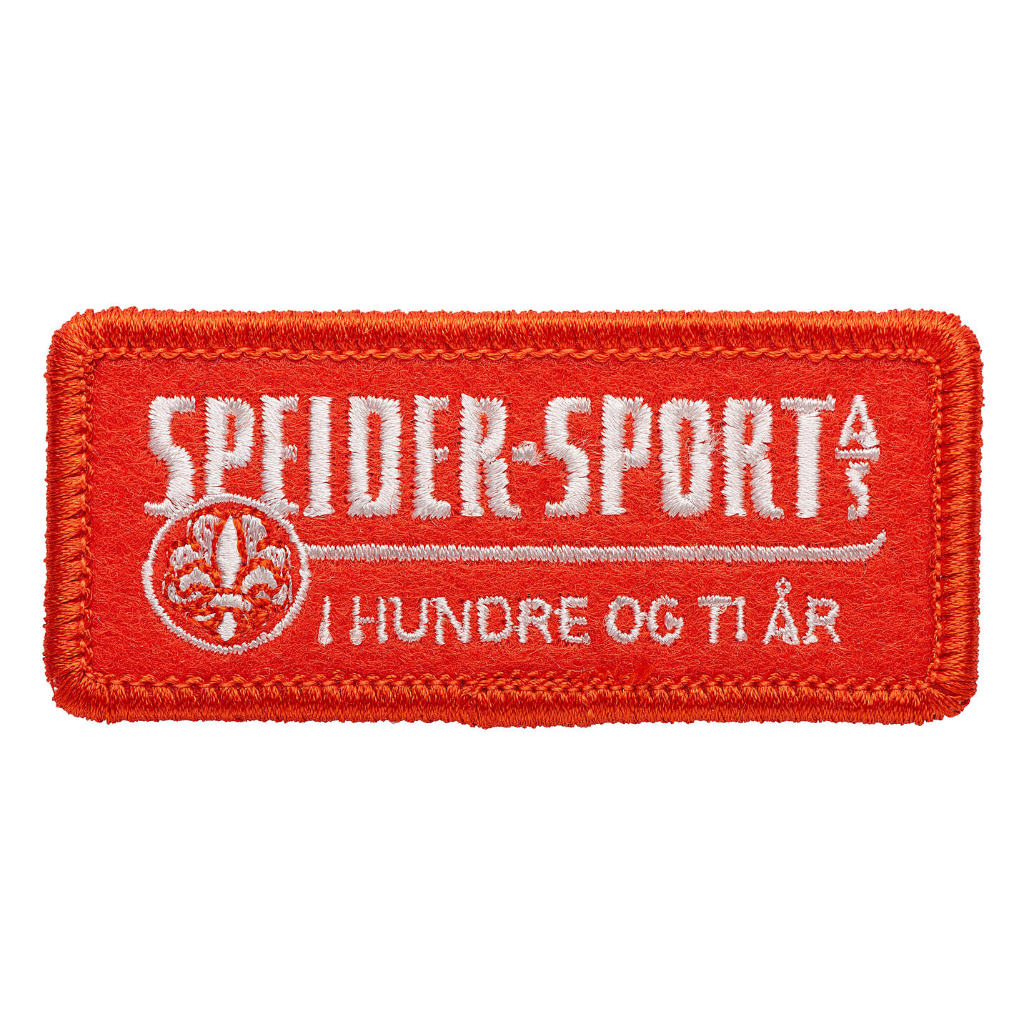 Jubileumsmerke 110 år Speider-sport Jubileumsmerke Orange
