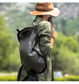 Drikkepose med vannrenser Lifestraw Peak Gravity 8 liter DarkGrey