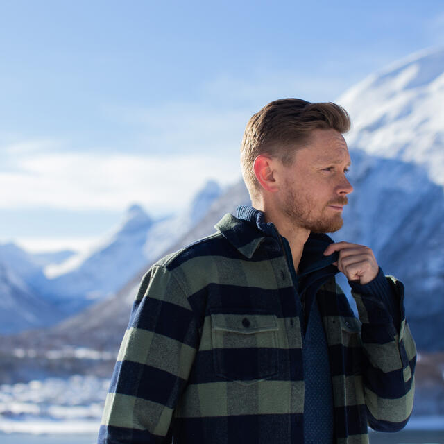 Skjorte til herre L Tufte Hawk Overshirt M L 087