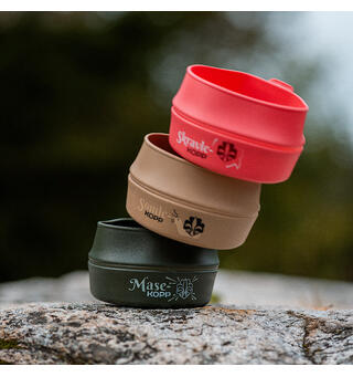 Gavepakke med brettekopper Wildo Fold-A-Cup Bio 2,5 dl 3 pk. NSF
