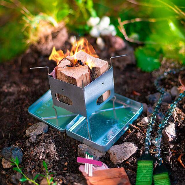 Komplett liten bålbrenner Firebox Nano G2 Kit Steel