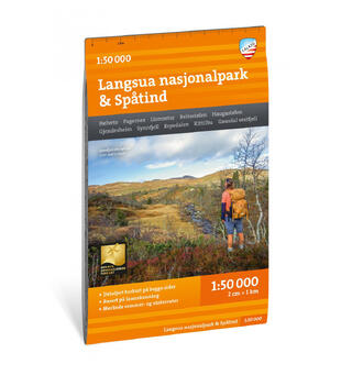 Langsua Nasjonalpark Spåtind Calazo Turkart 1:50 000