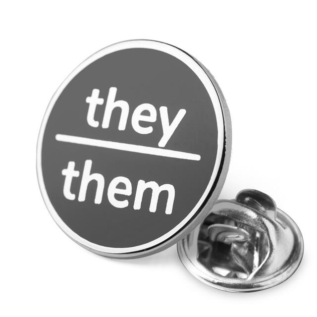 Pronomen-pins Scouts Pronoun Pin Badge They-Them 