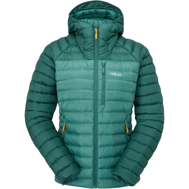 Dunjakke til dame S Rab Microlight Alpine Jacket W 10 GreenS 