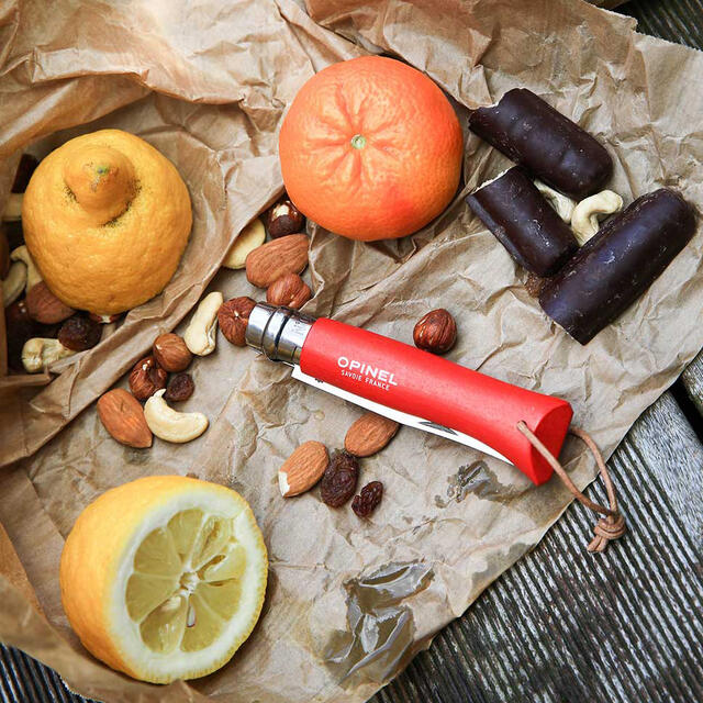 Foldekniv Opinel No 08 Bushwhacker w/Sheat Red