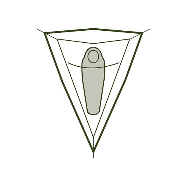 Lett tretelt til 1 Tentsile Una ForestGreen