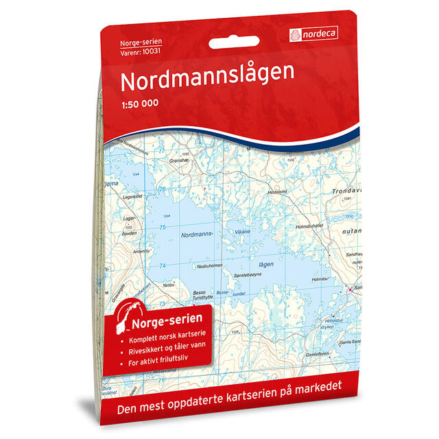 Nordmannslågen Nordeca Norge 1:50 000 10031 