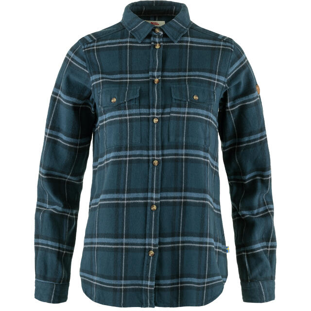 Skjorte til dame M Fjällräven Övik Heavy Flannel W M 534-55