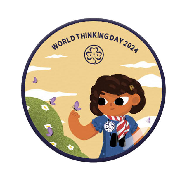 Tenkedagspins 2024 WAGGGS World Thinking Day Pin 2024