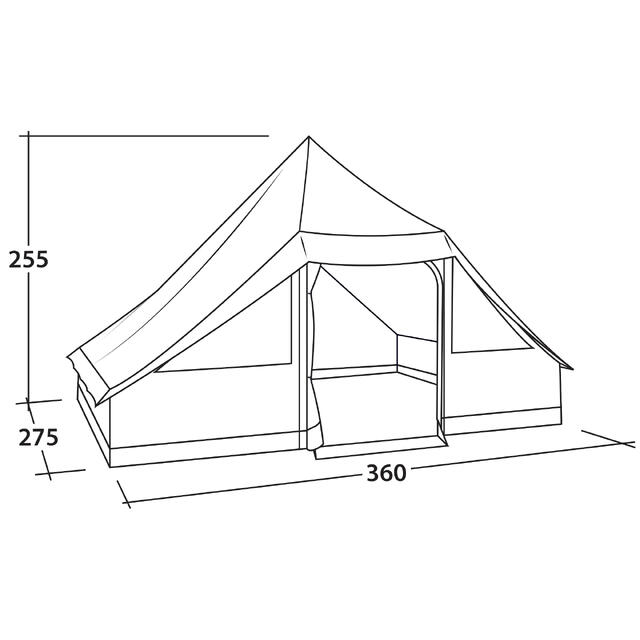 Telt til 10 Easy Camp Moonlight Cabin Grey