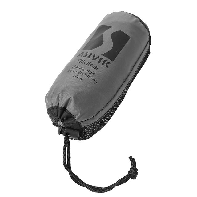 Lakenpose i silke Asivik Silk Liner 210 cm