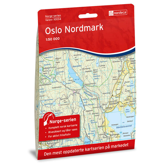 Oslo Nordmark Nordeca Norge 1:50 000 10034 