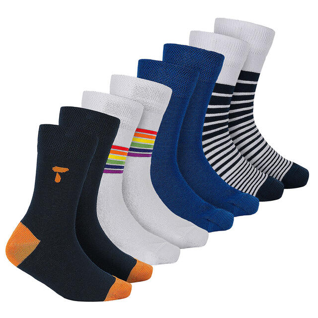 Sokkepakke til barn 26–30 Tufte Crew Sock Kid 4 pk. 26–30 012