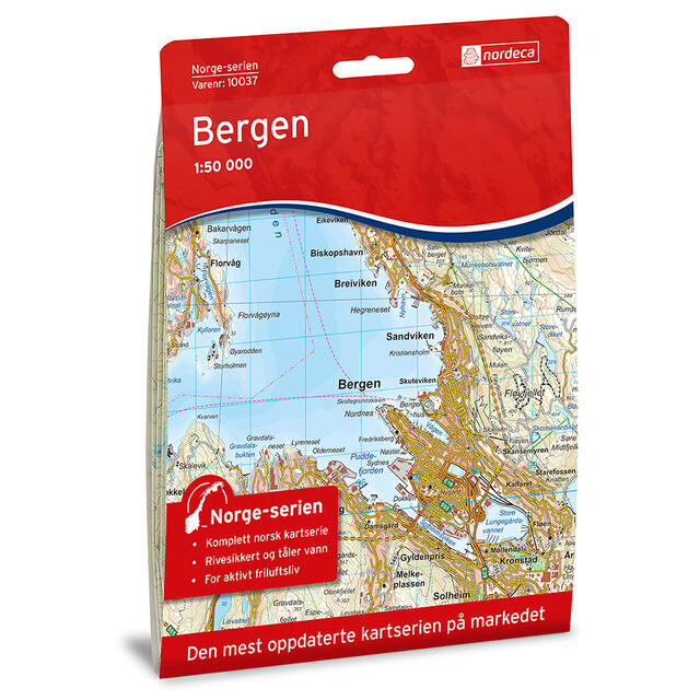Bergen Nordeca Norge 1:50 000 10037